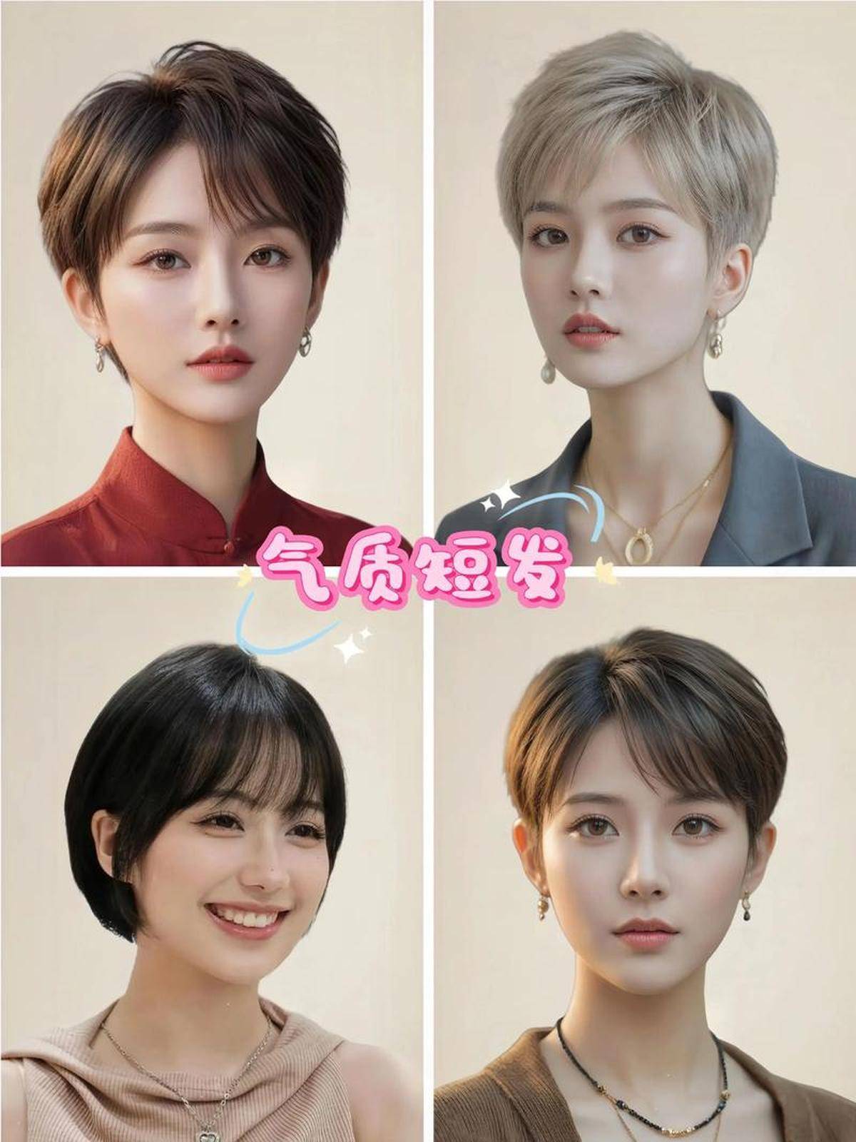 26年春季流行趋势与瘦脸减龄效果AG真人平台时尚发型女短发之20(图2)